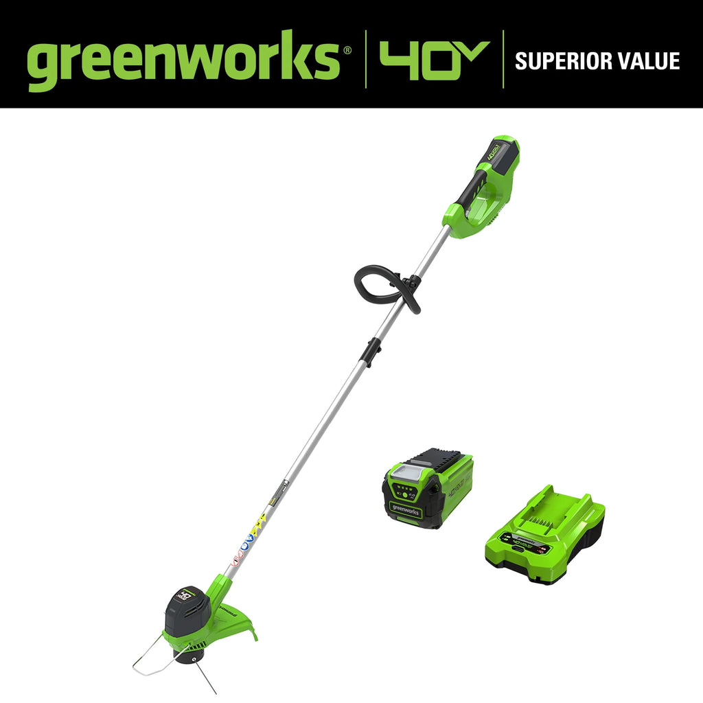 40V 12 String Trimmer with Battery & Charger T473178