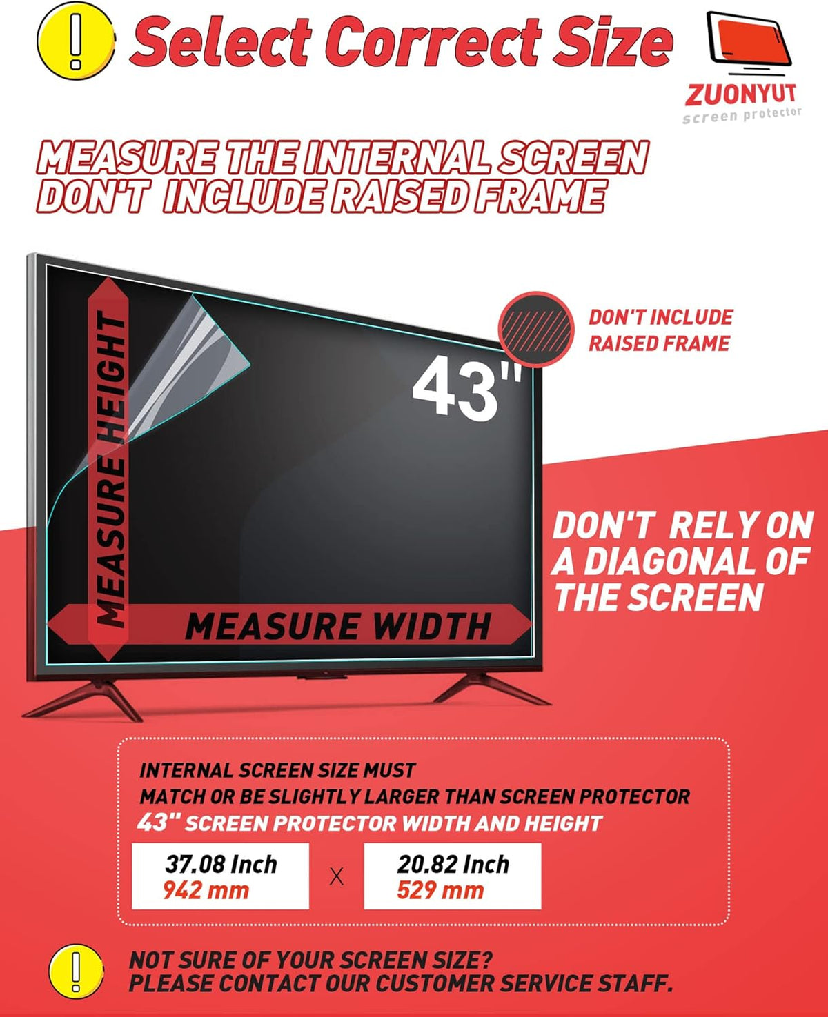 43 Inch Anti Glare Screen Protector Film S6694