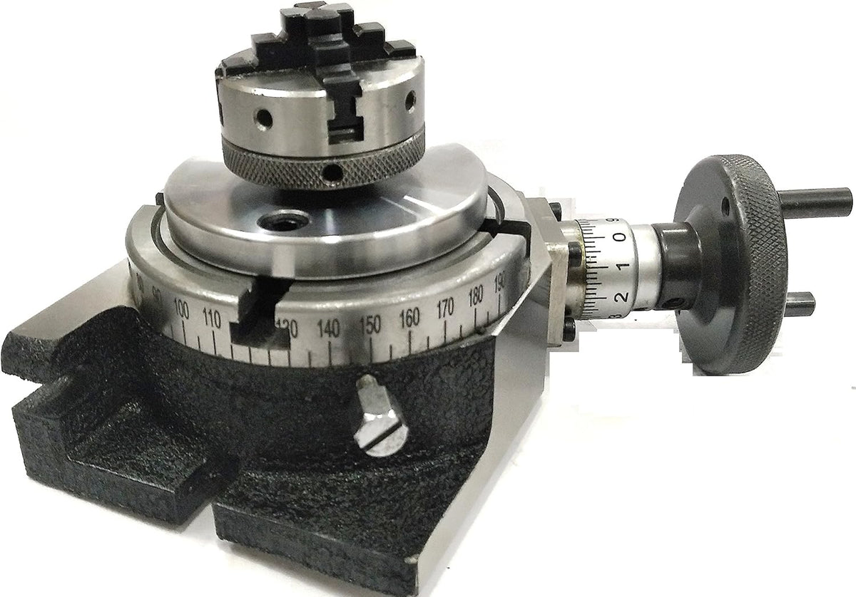 4/ 100 Rotary Table with 70 mm 4 Jaw Chuck U566