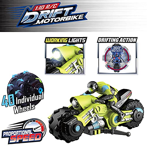 2.4Ghz RC Stunt Drift Motorcycle with 360° Spinning Wheels Z8291