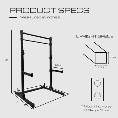 Adjustable Power Cage Weight Rack with 2 Pull Up Bars N871700