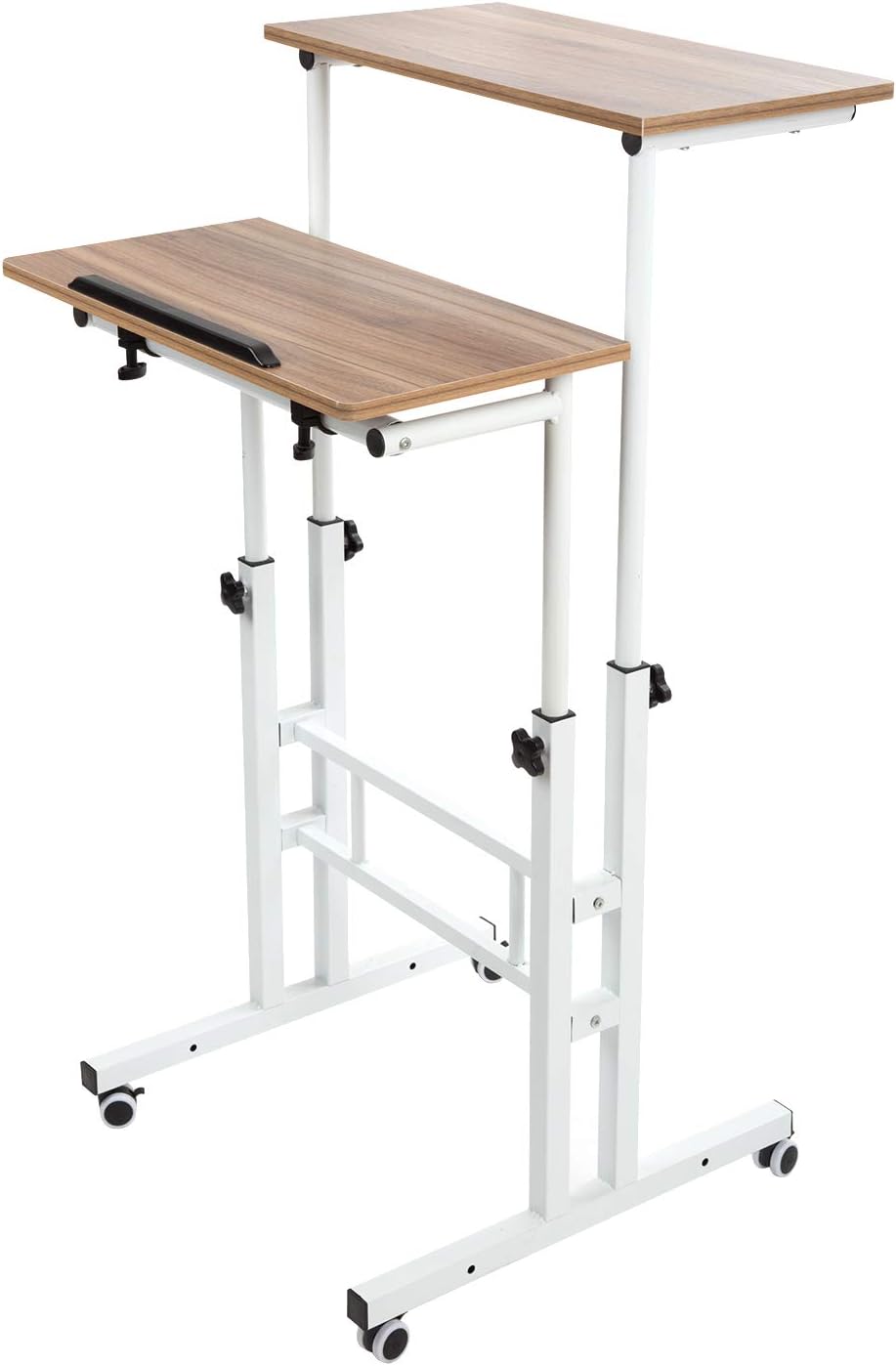 Adjustable Mobile Standing Desk with Wheels Q503