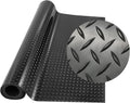 Black 5x10 Ft Diamond Plate Rubber Floor Mat O218801