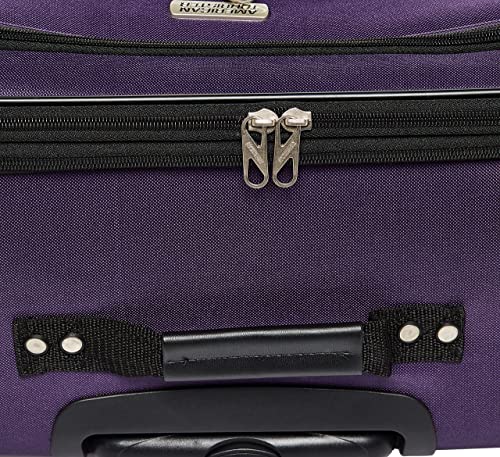 Purple 3-Piece Softside Luggage Set with Spinner Wheels (21/25/29) X541