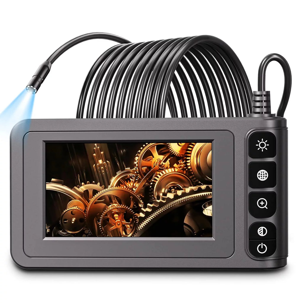Industrial Endoscope Camera with 4.3'' LCD Screen, 16.5FT Semi-Rigid Cable Z20190