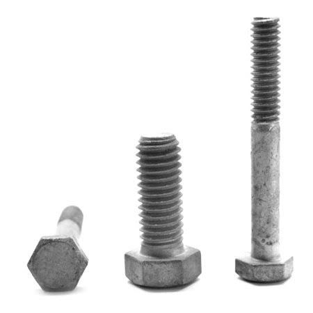 1 inch-8 x 7 inch Grade 5 Hex Cap Screw Medium Carbon Steel Hot Dip Galvanized Pk 25 I42315