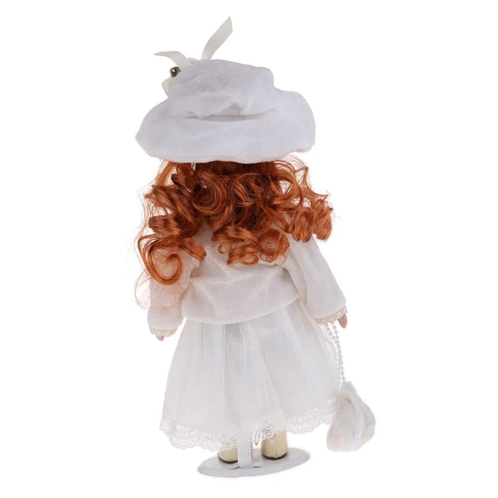 12inch Porcelain Doll with Stand L339163