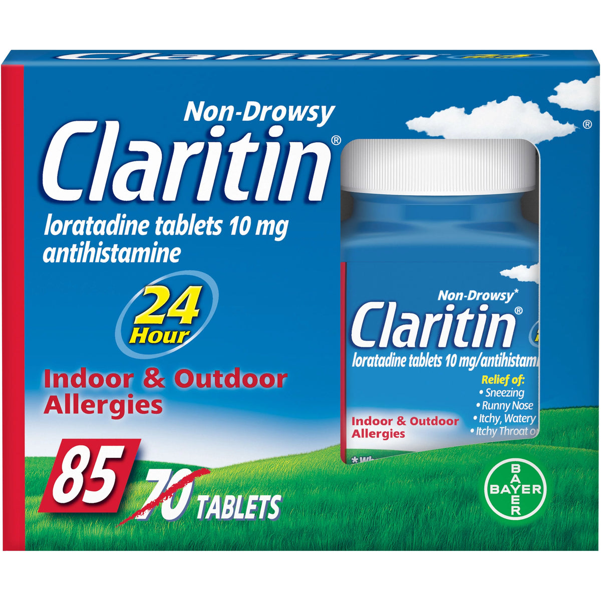 10 mg 85 Ct Non-Drowsy Allergy Relief Tablets Q7636