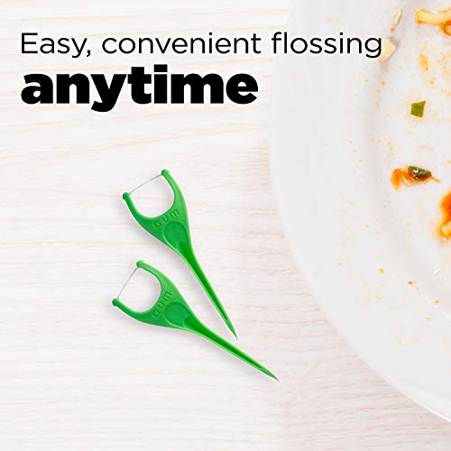 Angled Floss Picks, Extra Strong Shred-Resistant Dental Floss, Fresh Mint Flavor, 75ct (4pk) B477