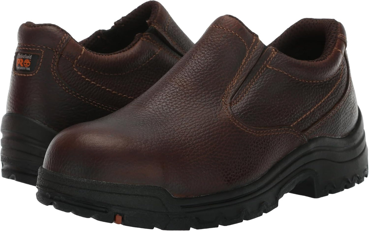 Camel Brown Slip On Alloy Safety Toe Work Shoe C300