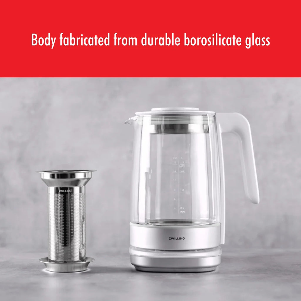 Silver Glass Kettle Z49703