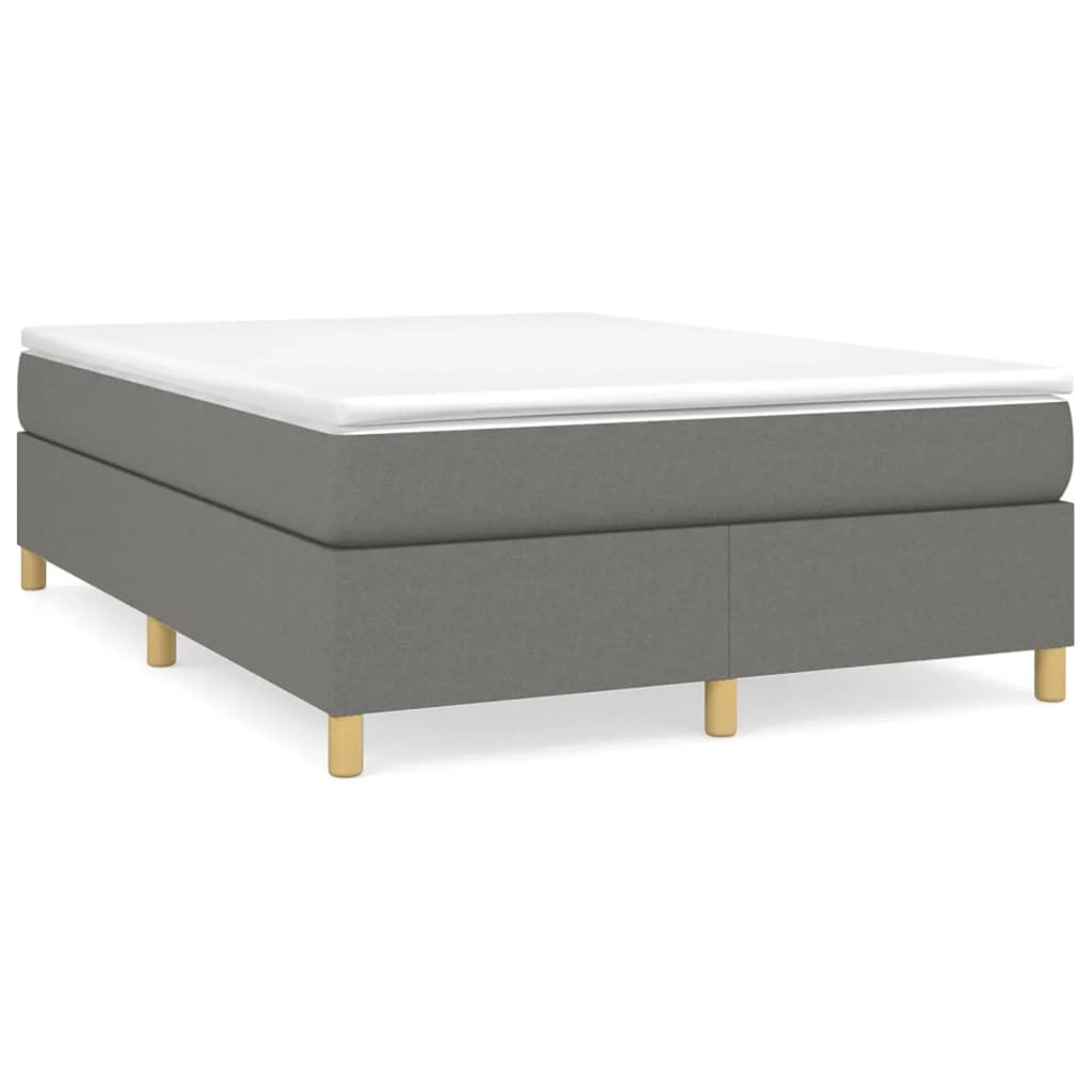 Full Size Fabric Platform Bed Frame with Wooden Slat Support V54965