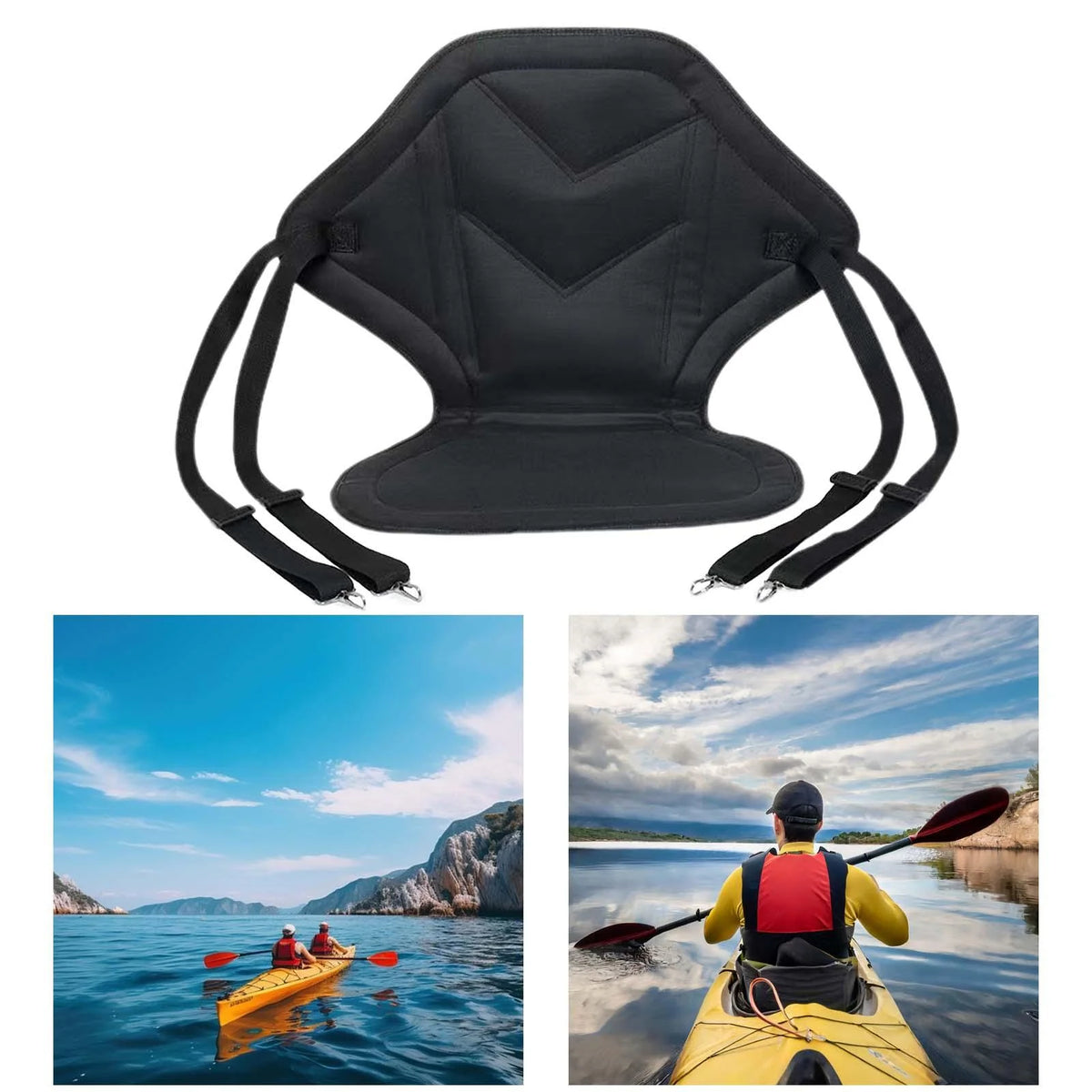 Padded Canoe Seat with Back Support for Kayak W4703