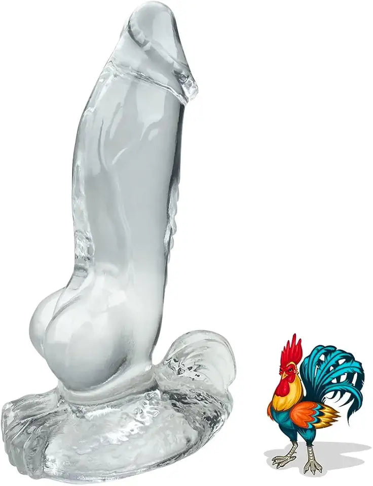 Huge Realistic TPE Dildo with Suction Cup and 2 Knots (XL) E81705