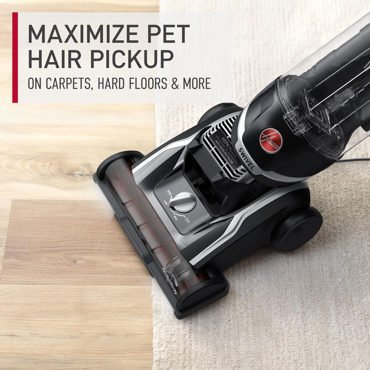 Bagless Upright Vacuum Cleaner with HEPA Media Filtration N76085