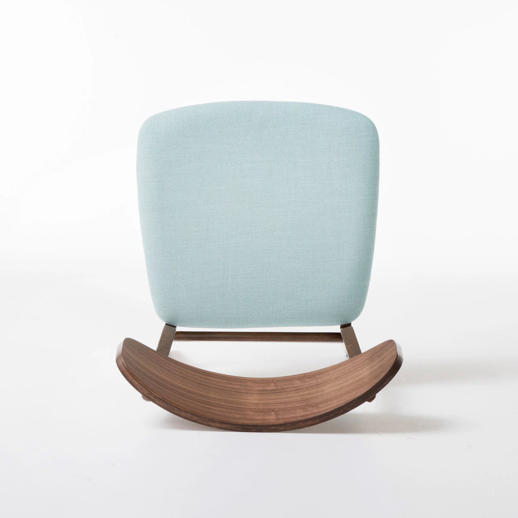 Mint Fabric Walnut Finish Dining Chair, Set of 2 X1107