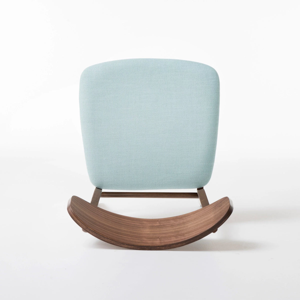 Mint Fabric Walnut Finish Dining Chair, Set of 2 X1107