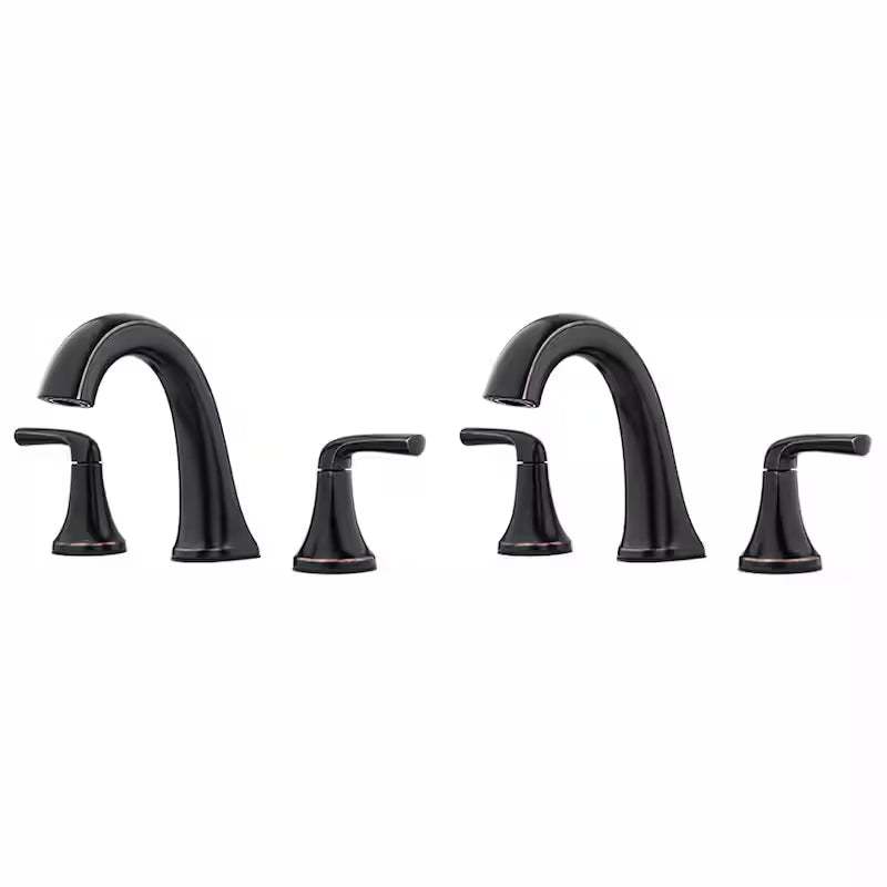 8 in. Widespread Double Handle Bathroom Faucet in Tuscan Bronze (2-Pack) B9606