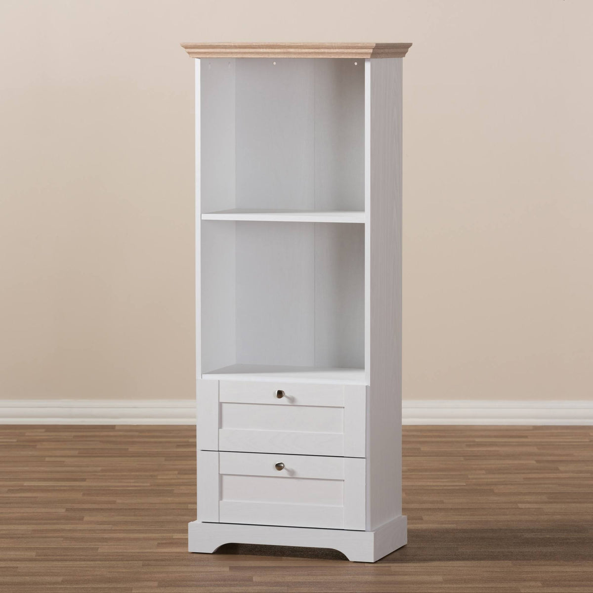 Oak White Two Tone Bookcase F640