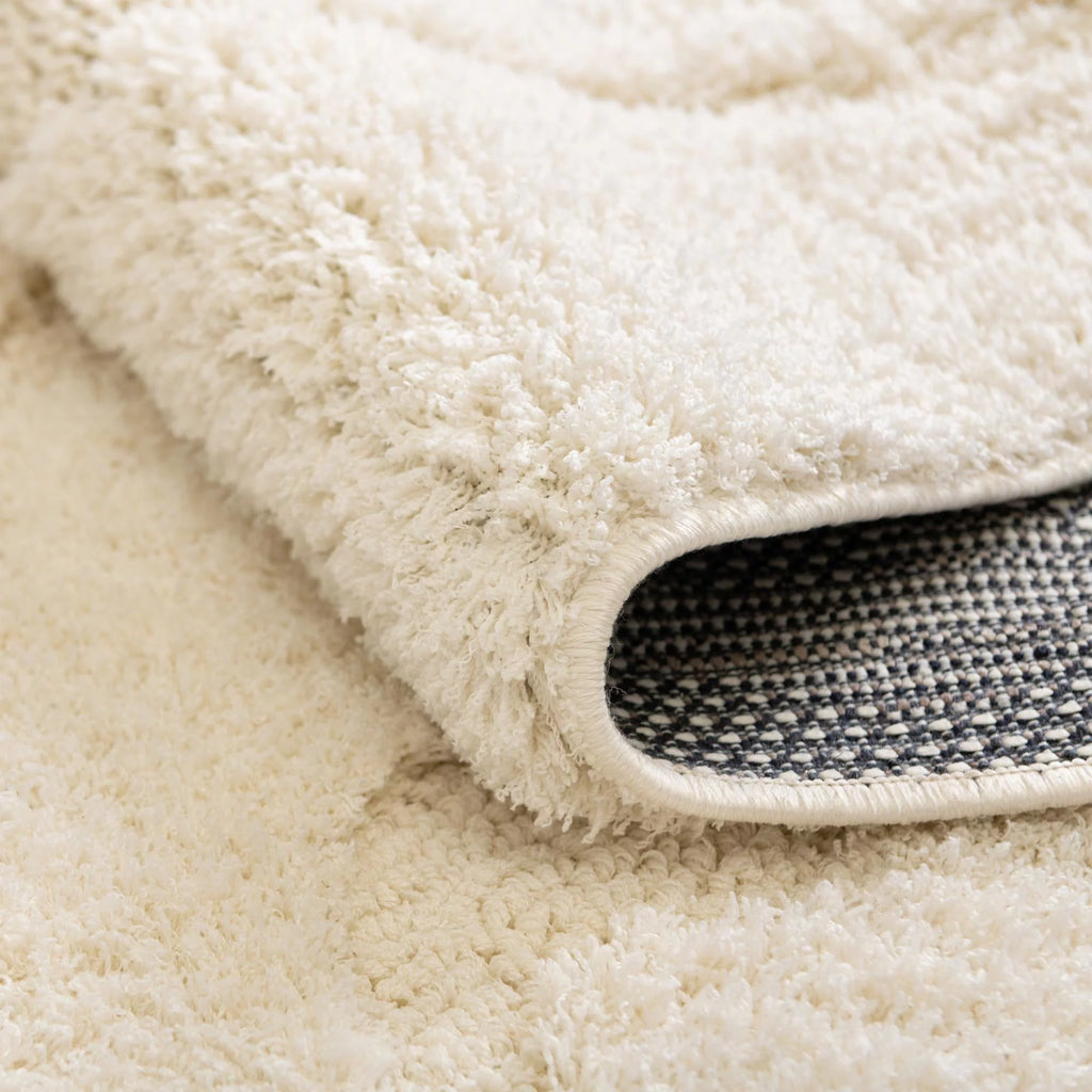 8' x 10' Ivory Shag Rug R507311