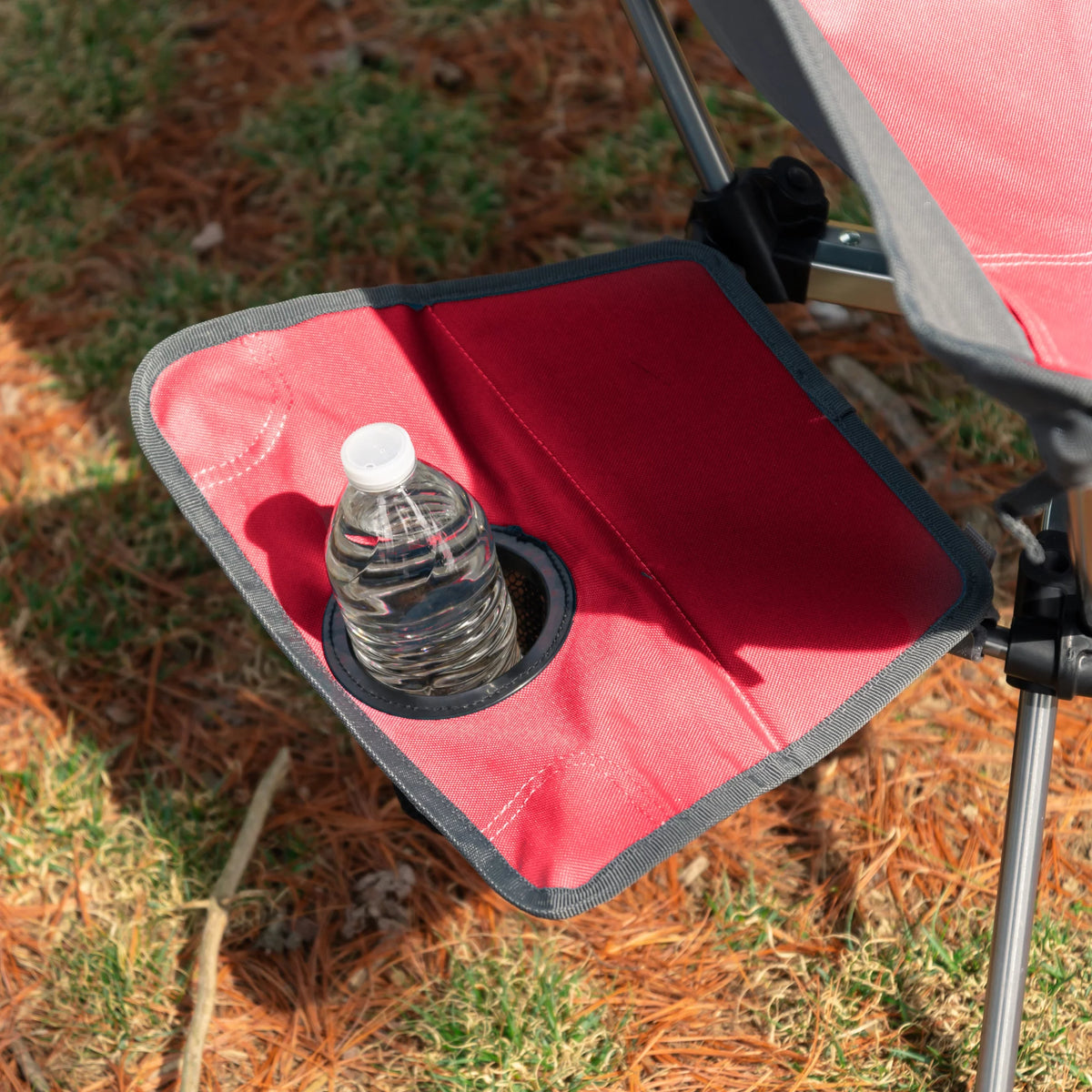 Red and Gray Backpack Camping Chair M98657