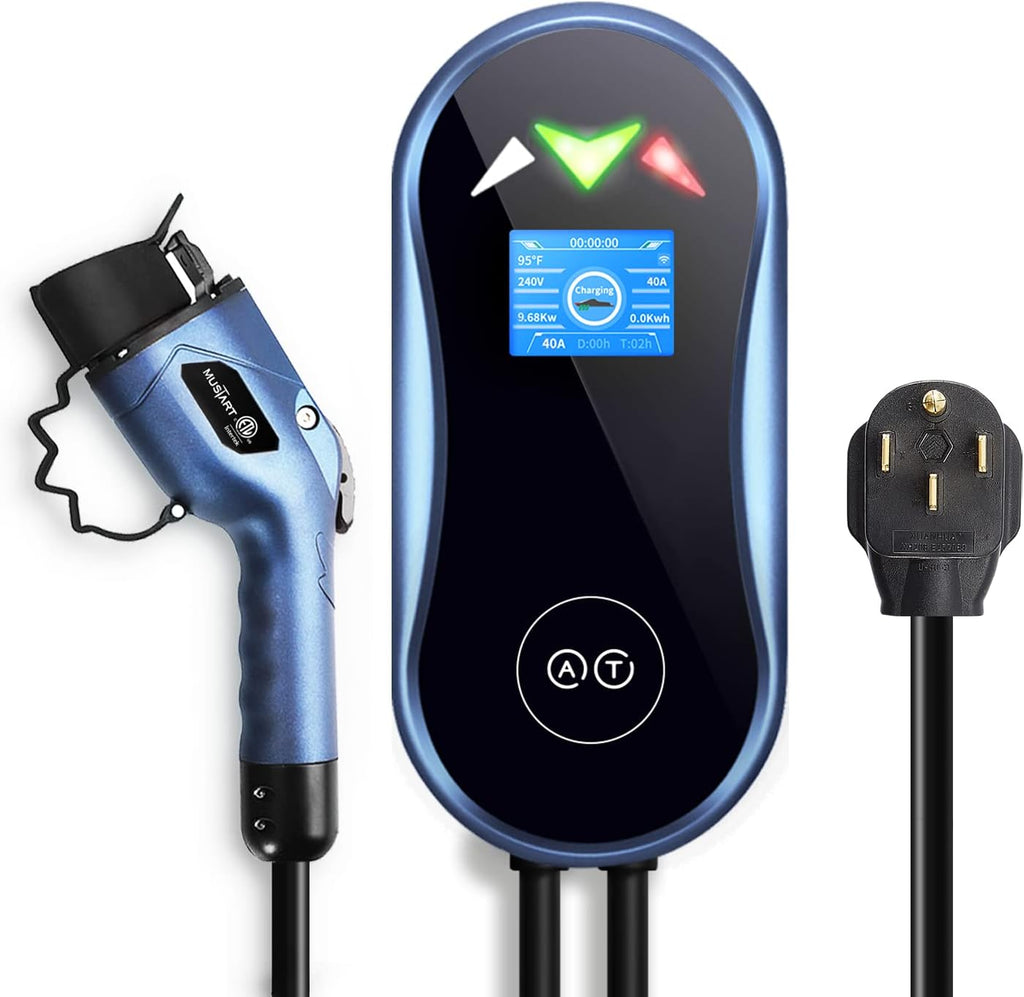 40 Amp Smart Electric Vehicle Charger with 25-Foot Cable L205364