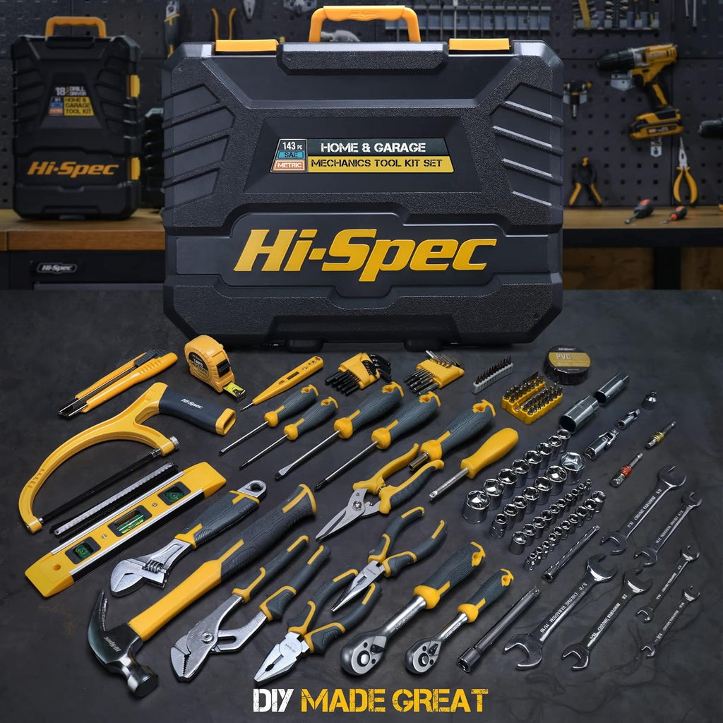143 Piece Home & Garage Tool Kit Set H62139