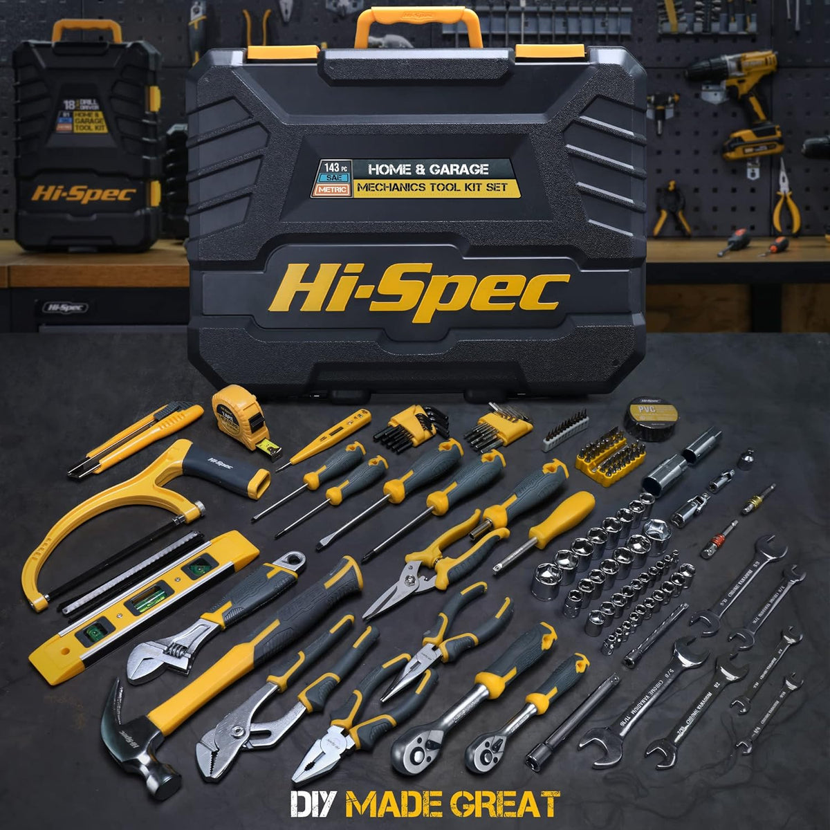 143 Piece Home & Garage Tool Kit Set H62139