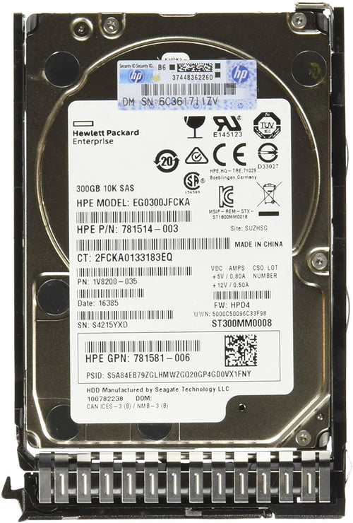 300 GB Hot-swap SAS 12Gb/s 10,000 rpm HDD A266
