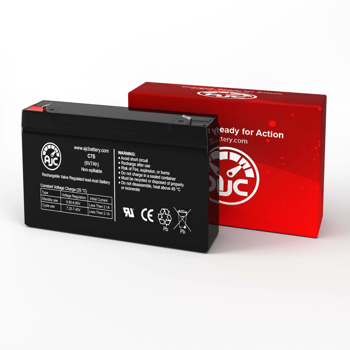 6V 7Ah UPS Battery E87935