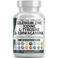 Selenium Zinc Iodine L Tyrosine Ashwagandha 60 Capsules S375457