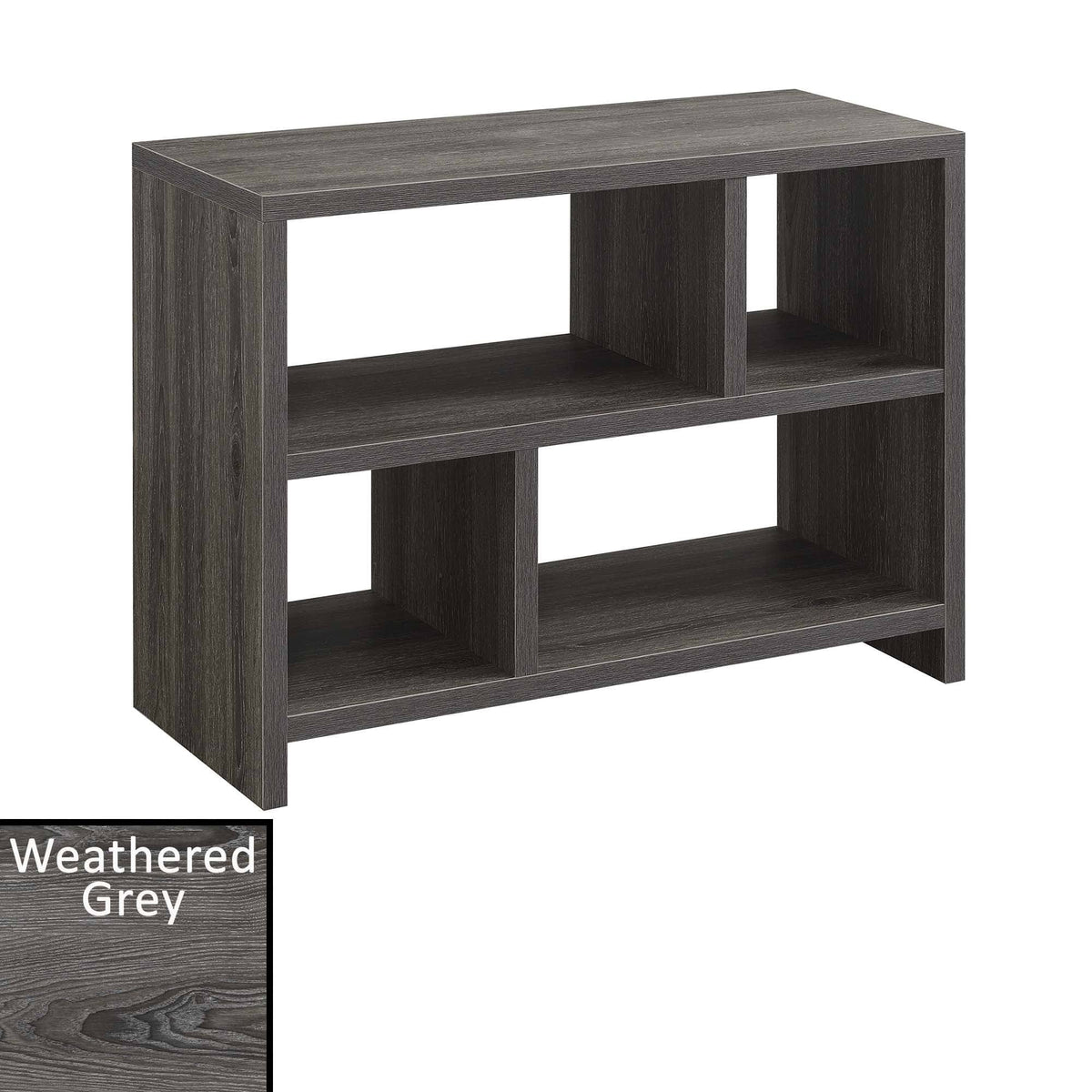 White Faux Marble 3 Tier Bookcase J941