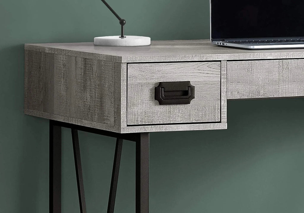 Laptop Table with Drawers Metal Legs Computer Desk X58803