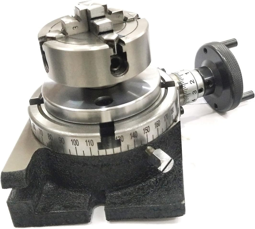 4/ 100 Rotary Table with 70 mm 4 Jaw Chuck U566
