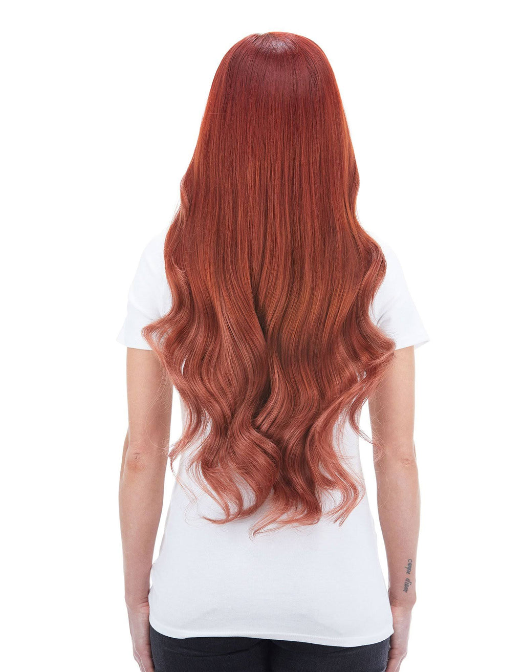 240g 24x22 Vibrant Red Hair Extensions D560552