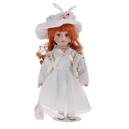 12inch Porcelain Doll with Stand L339163