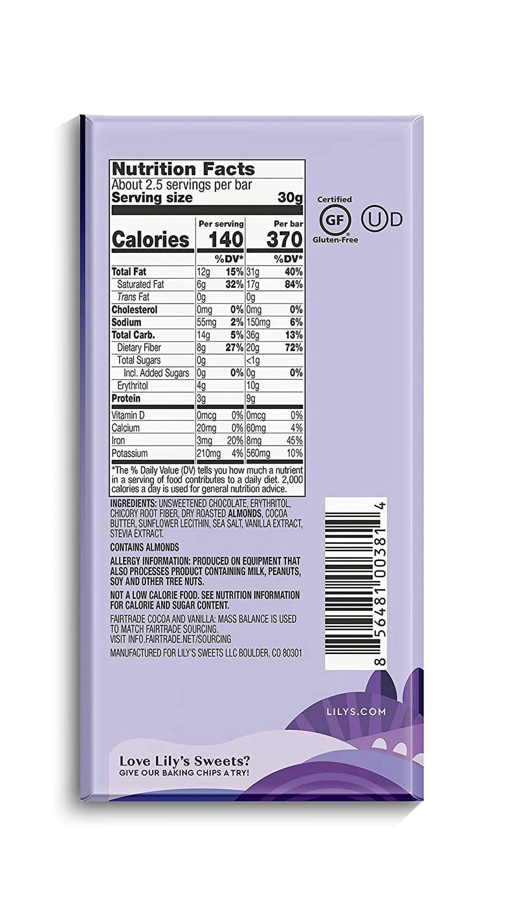 70% Dark Chocolate Bar Sampler, 2.8 ounce 4-Pack E730