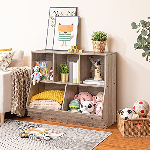 Kids Bookshelf Toy Storage Cubby T489