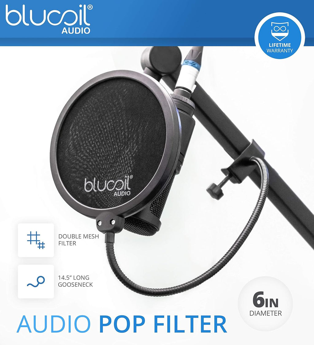 Streaming/Podcasting Pack Bundle with Pop Filter and USB Extension Cable Y992607