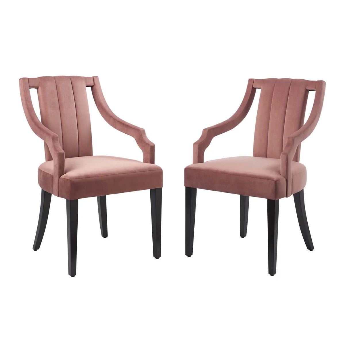 Set of 2 Velvet Dining Chairs K324123