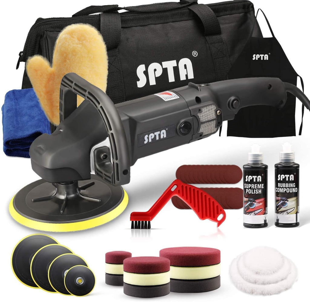 7 Inch Rotary Polisher and Polishing Pads Set B92830