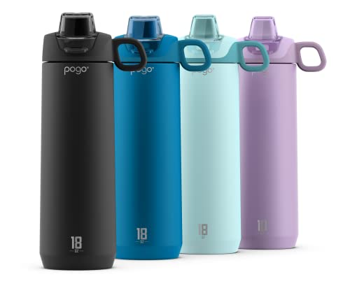 26 oz Vacuum Insulated Stainless Steel Water Bottle with Leak Proof Chug Lid and Silicone Carry Loop V20810