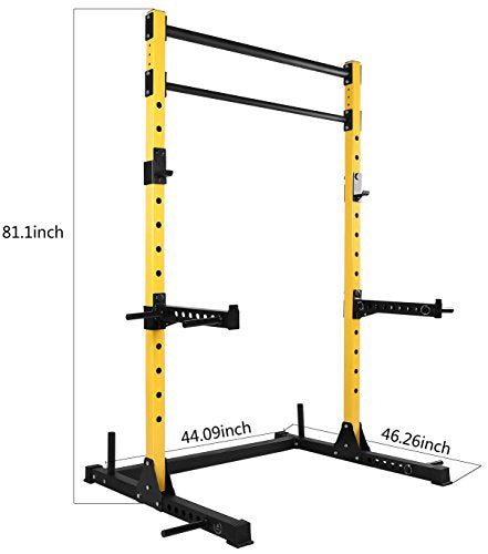 Adjustable Power Cage Weight Rack with 2 Pull Up Bars N871700