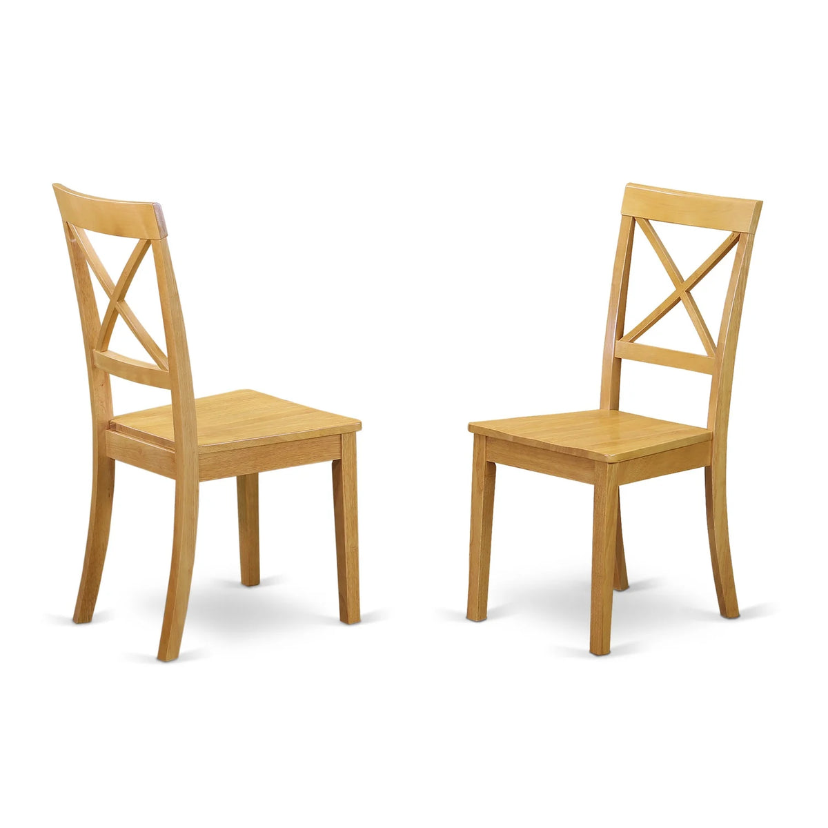 Oak Finish Table Set with Dining Table and 6 Wood Chairs B698458