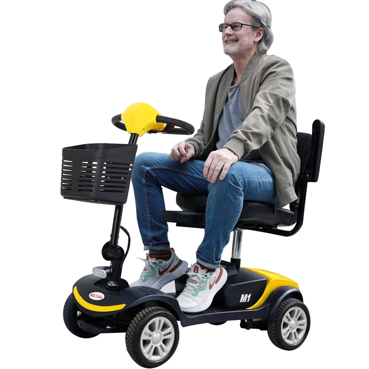 Heavy Duty 4 Wheel Electric Scooter with Swivel Seat B2230