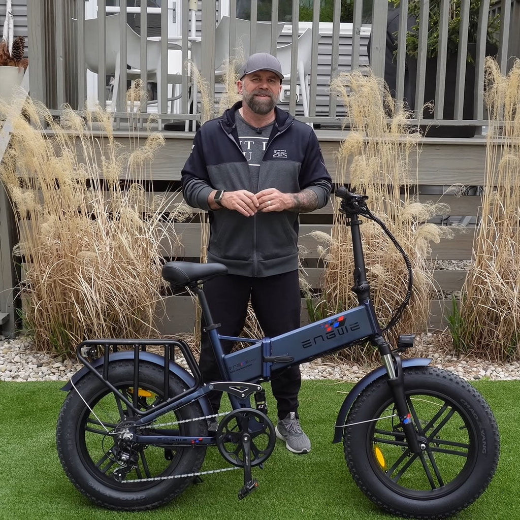 750W 20" Fat Tire 8-Speed Folding Electric Bike B36555