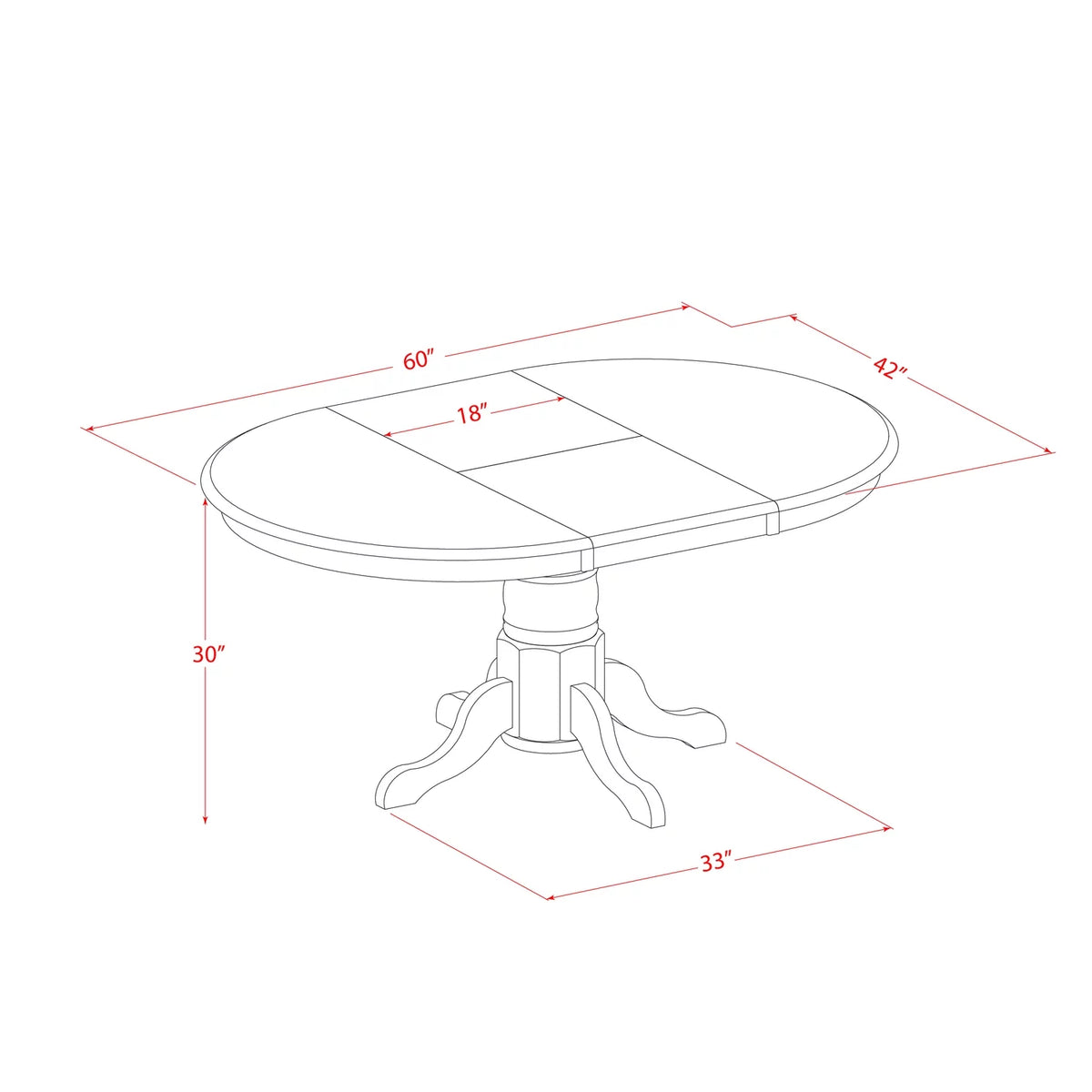 Oak Finish Table Set with Dining Table and 6 Wood Chairs B698458