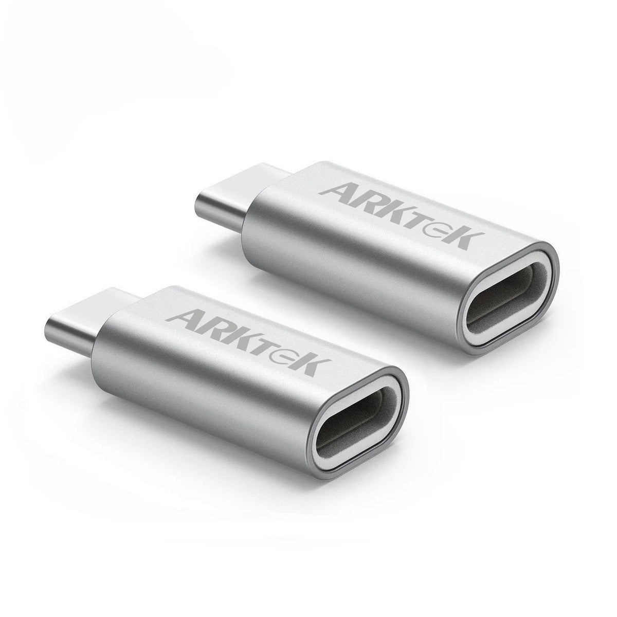 Lightning (Female) to USB Type C (Male) Adapter, Pack of 2, Silver O224