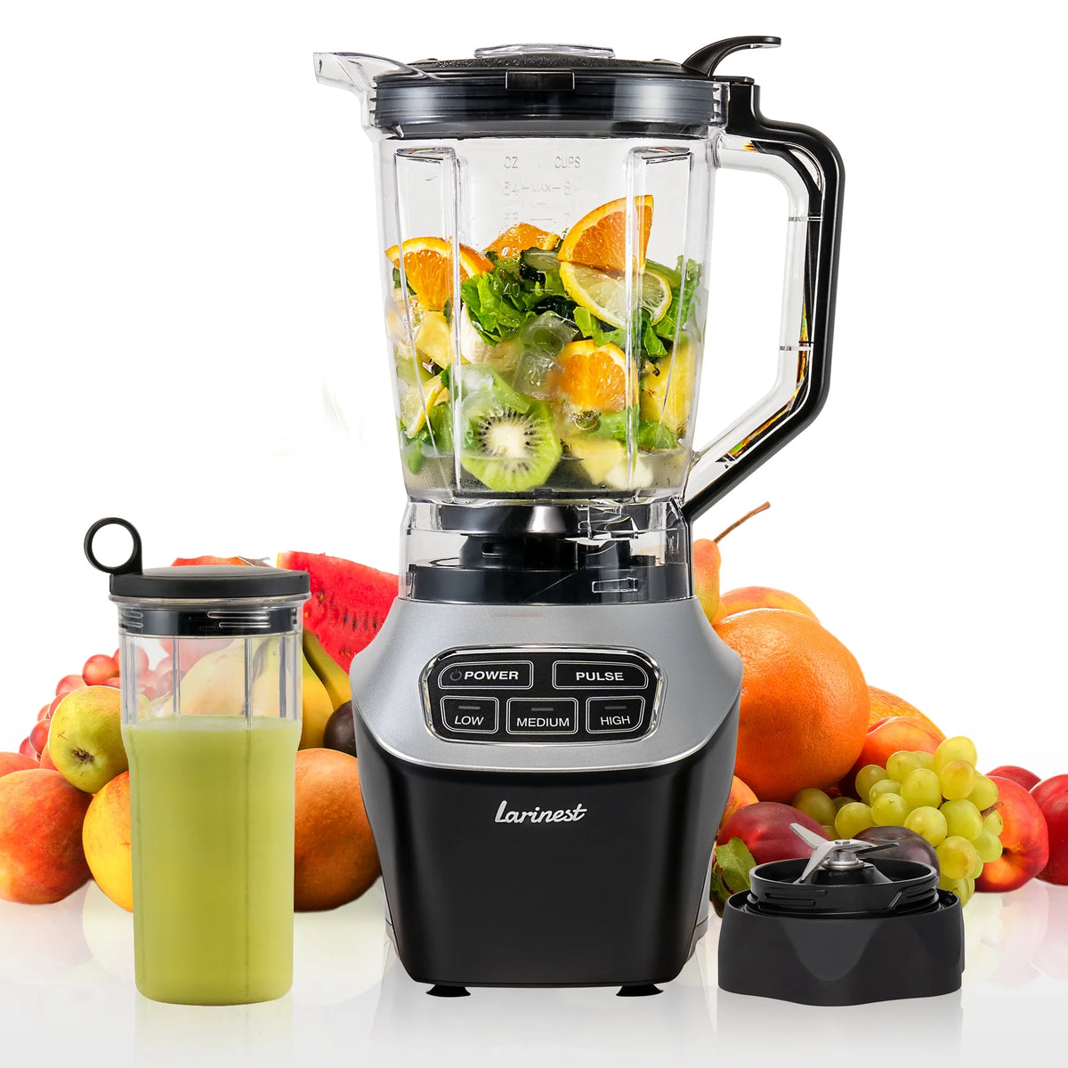 64oz Countertop and Personal Blender, 3 Speeds Pulse, Black F3623