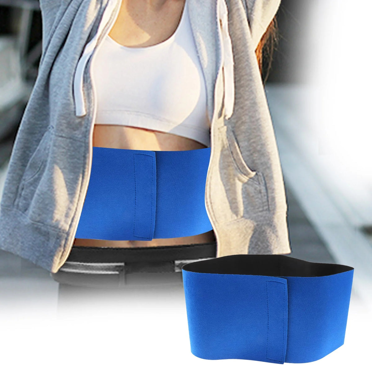 Blue Neoprene Waist Trimmer Belt C26186